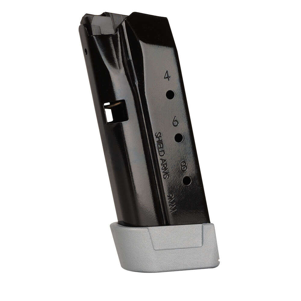 Magazines High Capacity Shield Arms 4.50" 9mm Z9 PISTOL MAG GLK 43 POWERCRON GREY BASE